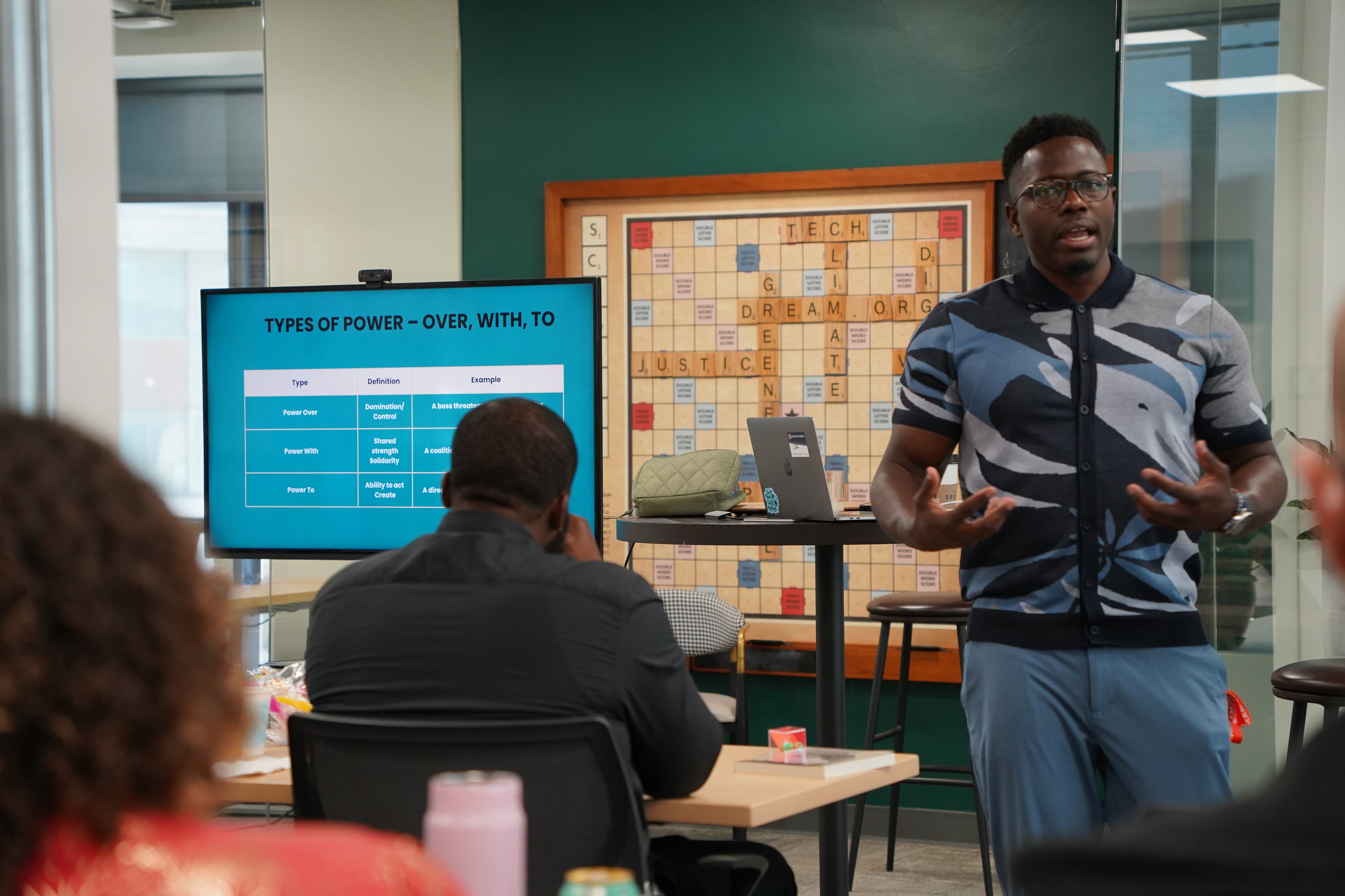 Sean Wilson delivering keynote presentation